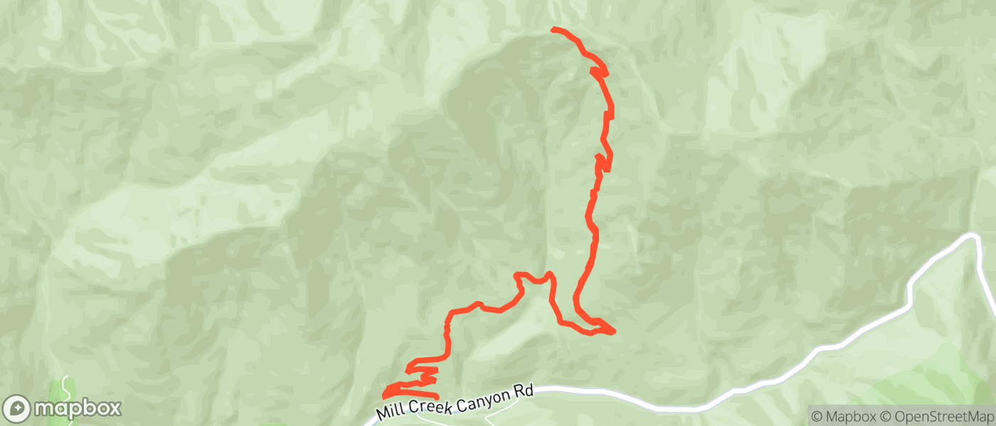 Map for Burch Hollow Trail