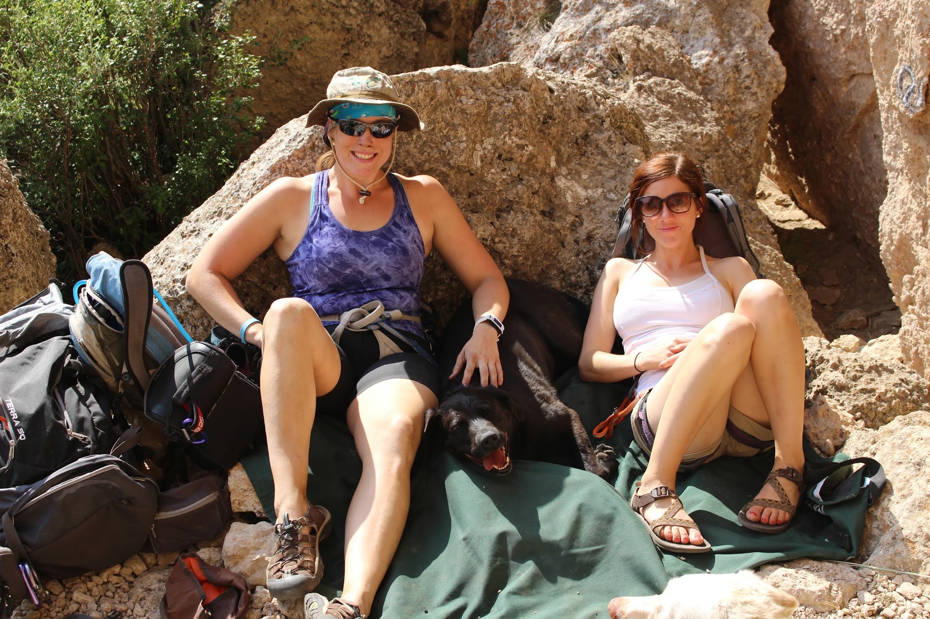 Girls resting